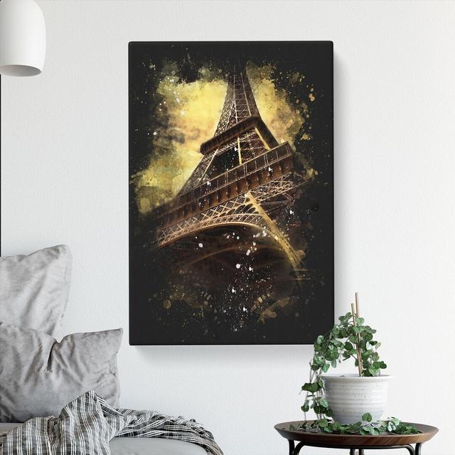 Eiffel Tower Vol.7 - Wrapped Canvas Painting East Urban Home Size: 50cm H x 35cm W x 3cm D on Productcaster.