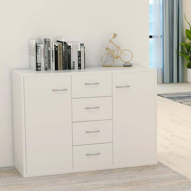 Bordt 88 Cm Wide 4 Drawer Sideboard 17 Stories Colour: White on Productcaster.