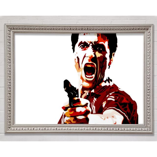 Scarface Al Pacino Red - Single Picture Frame Art Prints Bright Star Size: 84.1cm H x 118.9cm W x 3cm D on Productcaster.