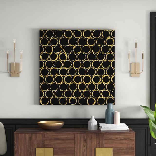 'Tiny Rings' Graphic Art Wrapped on Canvas East Urban Home Size: 101 cm H x 101 cm W x 3.81 cm D on Productcaster.