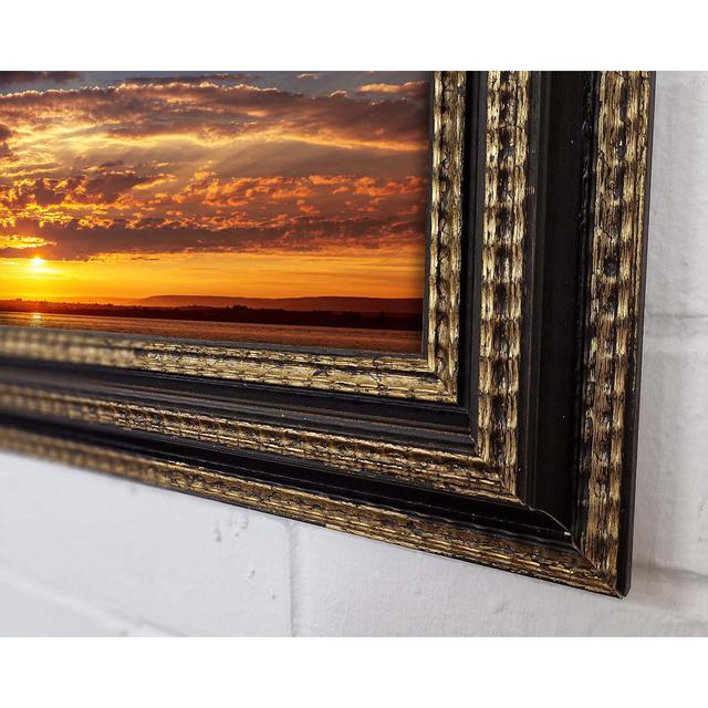 Open Up The Skies Framed Print Highland Dunes Format: Black Gold Framed Paper, Size: 29.7cm H x 42cm W x 3cm D on Productcaster.