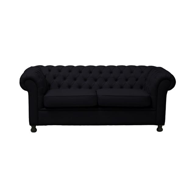 Littlehampton 3 Seater Chesterfield Sofa Fairmont Park Upholstery: Midnight Blue on Productcaster.