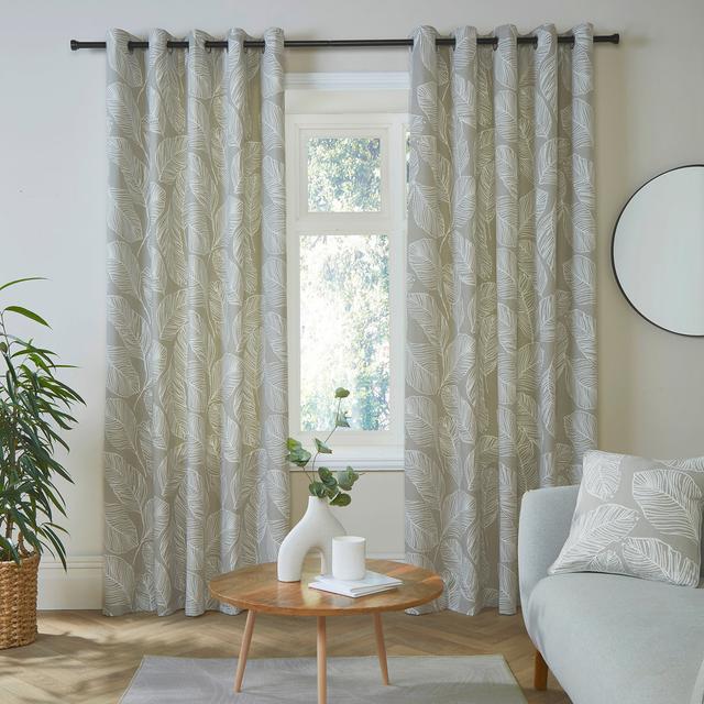 Matteo Pair Fusion Curtain Colour: Natural, Panel Size: 90.2 x 90.2 cm on Productcaster.