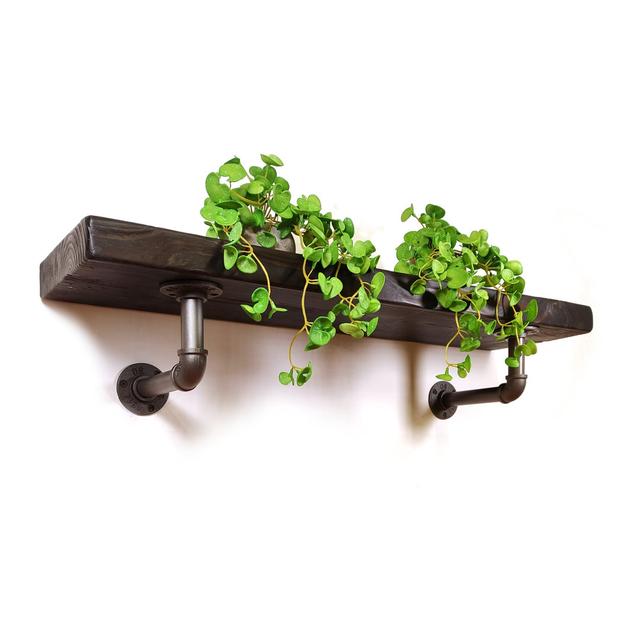 Delmira Bracket Shelf Borough Wharf Size: 17 H x 140 W x 14.5 D cm on Productcaster.