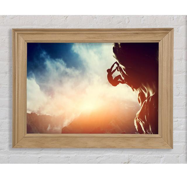 Rockface Climb - Single Picture Frame Art Prints Bright Star Size: 59.7cm H x 84.1cm W x 8cm D on Productcaster.