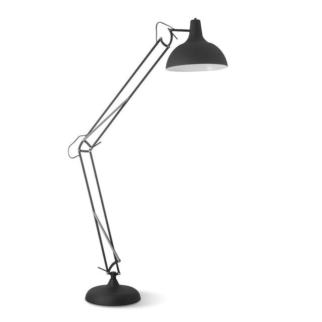 180 cm Stehlampe Leduc ModernMoments Grundfarbe: Schwarz, Schirmfarbe: Schwarz on Productcaster.