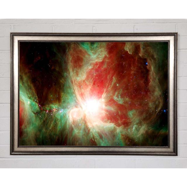 Space Gas Rainbow - Single Picture Frame Art Prints Ebern Designs Size: 21cm H x 29.7cm W x 1.5cm D on Productcaster.