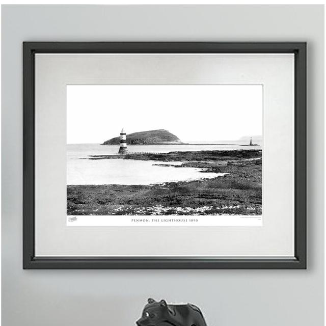 Penmon, The Lighthouse 1890 by Francis Frith - Single Picture Frame Print The Francis Frith Collection Size: 40cm H x 50cm W x 2.3cm D on Productcaster.