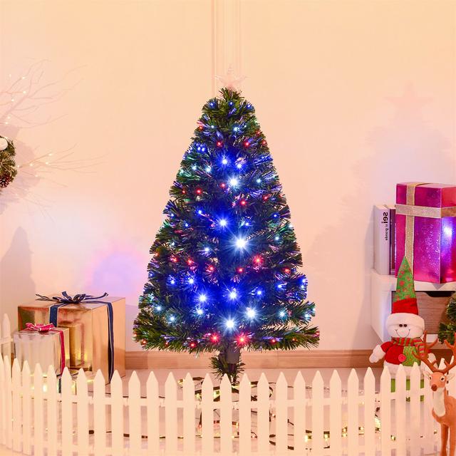 Lighted Artificial Christmas Tree The Seasonal Aisle Size: 120cm H x 60cm W on Productcaster.