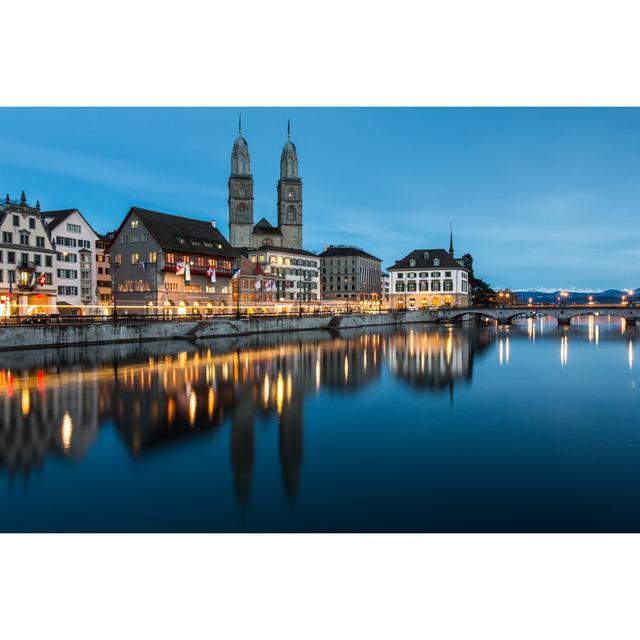 Zurich Cityscape by ViktorCap - Wrapped Canvas Print 17 Stories Size: 61cm H x 91cm W on Productcaster.