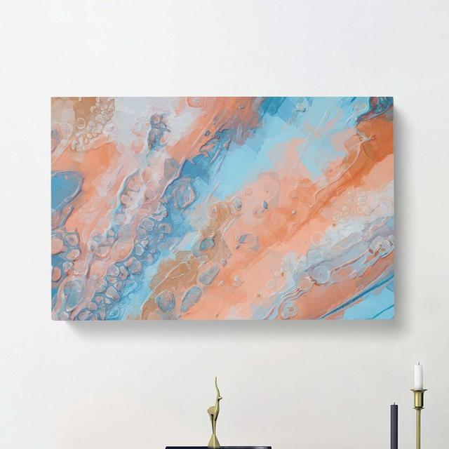 Missing You in Abstract - Wrapped Canvas Painting Print East Urban Home Size: 50cm H x 76cm W x 3cm D on Productcaster.