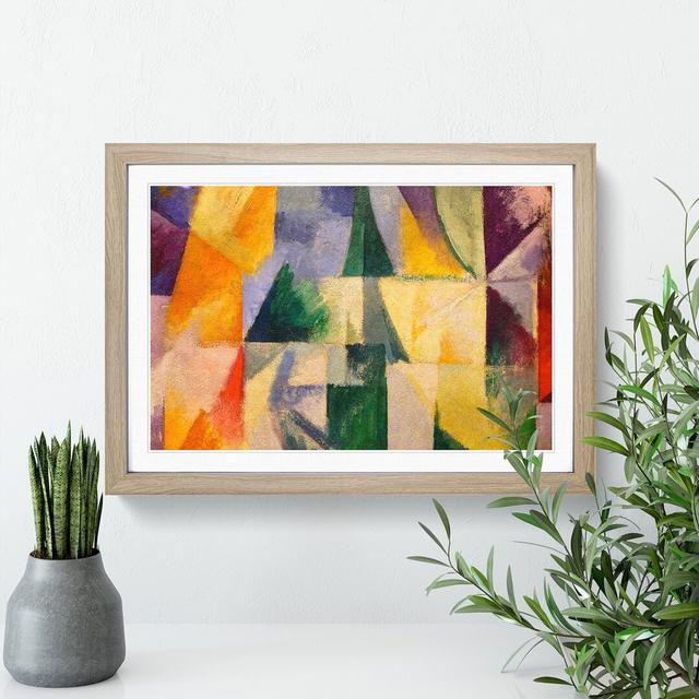 Composition Vol.2 by Robert Delaunay - Picture Frame Painting East Urban Home Size: 27cm H x 36cm W x 2cm D, Frame Option: Oak Framed on Productcaster.