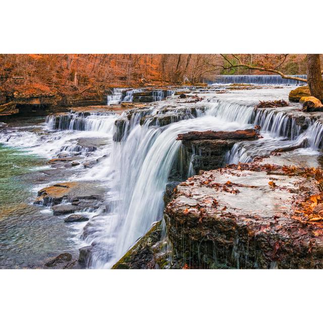 Big Falls in Autumn by Kneverett - Wrapped Canvas Photograph Alpen Home Size: 81cm H x 122cm W on Productcaster.