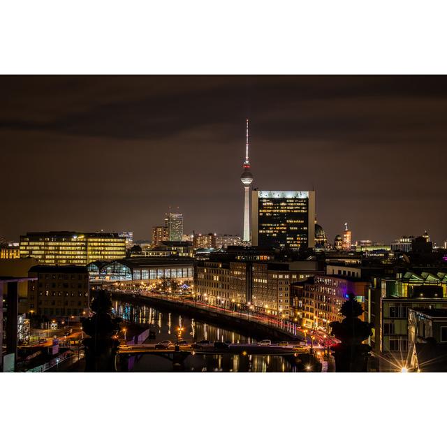 Berlin Skyline by Javier Garcia Seijas - Wrapped Canvas Print 17 Stories Size: 20cm H x 30cm W on Productcaster.