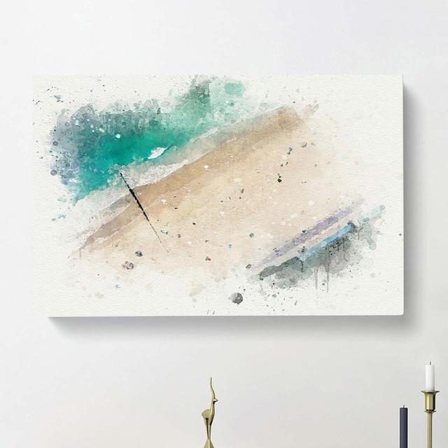 Bournemouth Beach In Abstract - Wrapped Canvas Print East Urban Home Size: 50cm H x 76cm W x 3cm D on Productcaster.