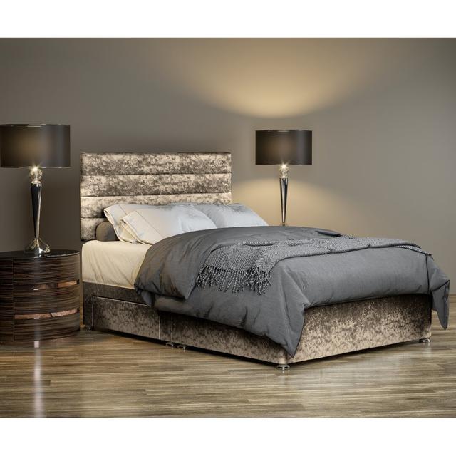 Sitka Divan Bed Base 17 Stories Colour: Truffle, Size: Super King (6') on Productcaster.