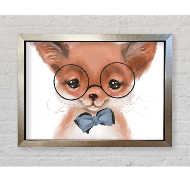 Little Puppy Glasses - Single Picture Frame Art Prints Zoomie Kids Size: 100cm H x 141.4cm W on Productcaster.