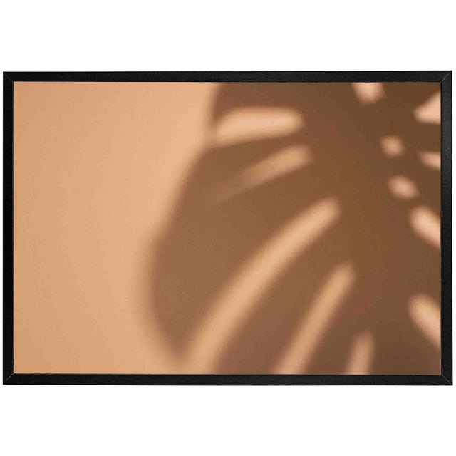 Boalsburg Monstera Shadow - 6 Piece Single Picture Frame Print 17 Stories Size: 31cm H x 46cm W x 4cm D, Frame Colour: Black on Productcaster.