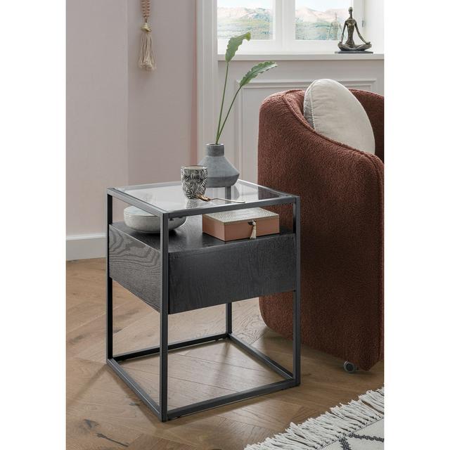 Dilan Side Table with Storage Latitude Run on Productcaster.