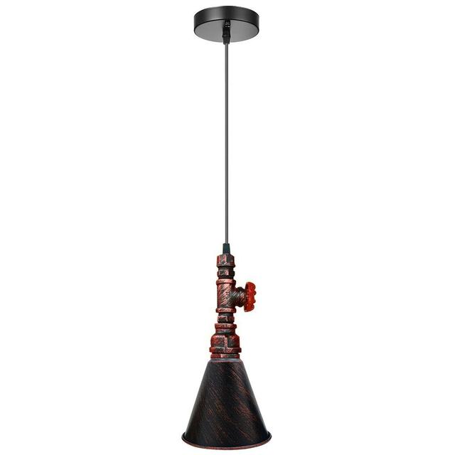 Lundgate 1 - Light Cone Pendant Williston Forge Finish: Rustic Red on Productcaster.