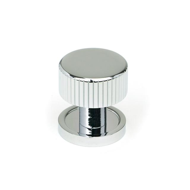 Matt Black Judd Cabinet Knob - 32Mm (Plain) From The Anvil Finish: Polished Chrome, Size: 2.5 cm on Productcaster.