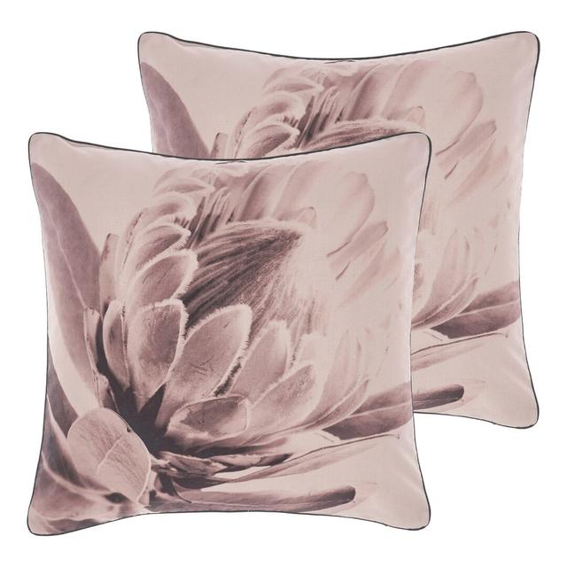 Floral Square Throw Cushion (Set of 2) Linen House Fill Material: Polyester on Productcaster.