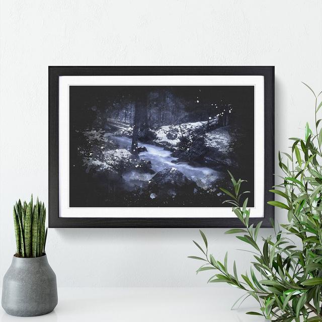 Forest Stream Vol.1 - Picture Frame Graphic Art East Urban Home Frame Option: Black, Size: 36cm H x 48cm W x 2cm D on Productcaster.