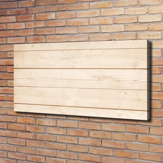 Wooden Background - Wrapped Canvas Art Prints Union Rustic on Productcaster.