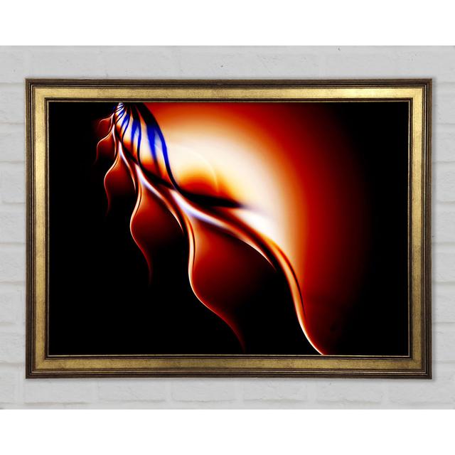 Flames Of Passion - Single Picture Frame Print on Wood Brayden Studio Size: 21.1cm H x 29.7cm W x 1.5cm D on Productcaster.