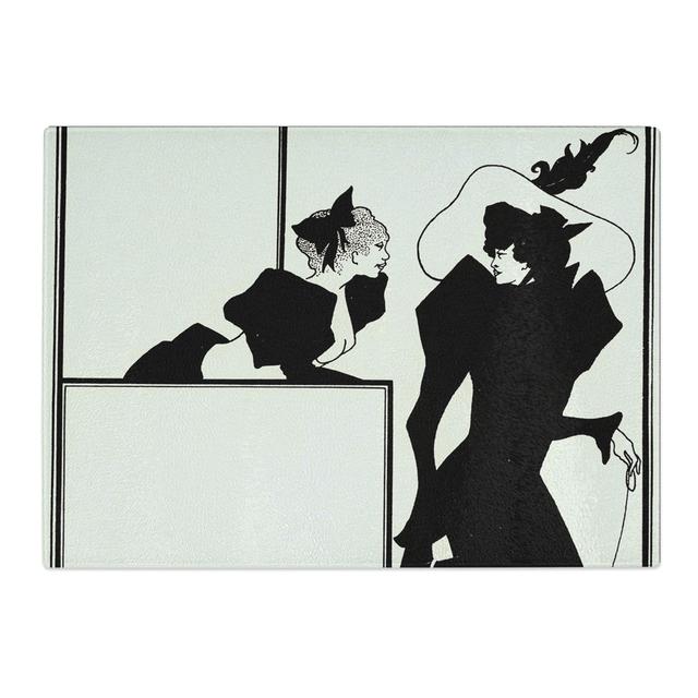 The Spinsters Crip by Aubrey Beardsley Chopping Board East Urban Home Size: 0.4cm H x 28.5cm W x 39cm L on Productcaster.