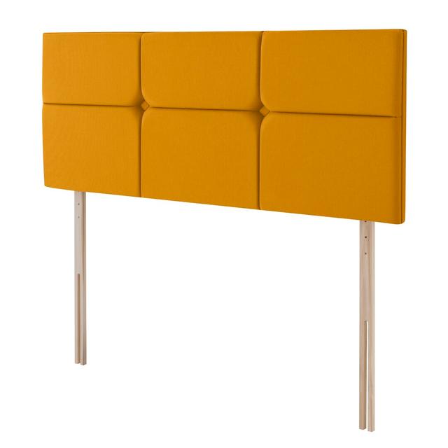 Arezzo Velvet Headboard - 7 Colours Available Silentnight Colour: Ochre, Size: Double (4'6) on Productcaster.