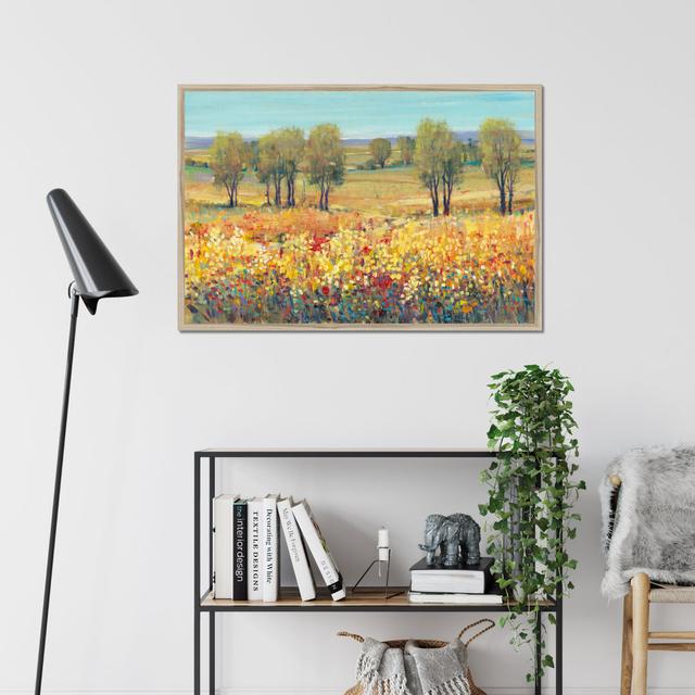 Golden Fields I by Timothy O' Toole - Painting Lark Manor Format: Natural Wood Framed Paper Print, Size: 65cm H x 95cm W on Productcaster.