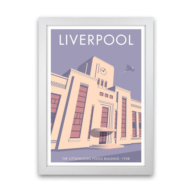 Liverpool Littlewoods by Stephen Millership - Print on Canvas Rosalind Wheeler Size: 63cm H x 46cm W x 3cm D, Format: White Framed Paper on Productcaster.