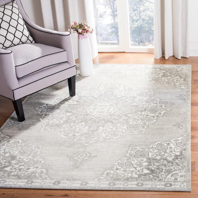 Anniston Persian Grey Area Rug Latitude Vive Rug Size: Rectangle 91.4 x 152.4cm on Productcaster.