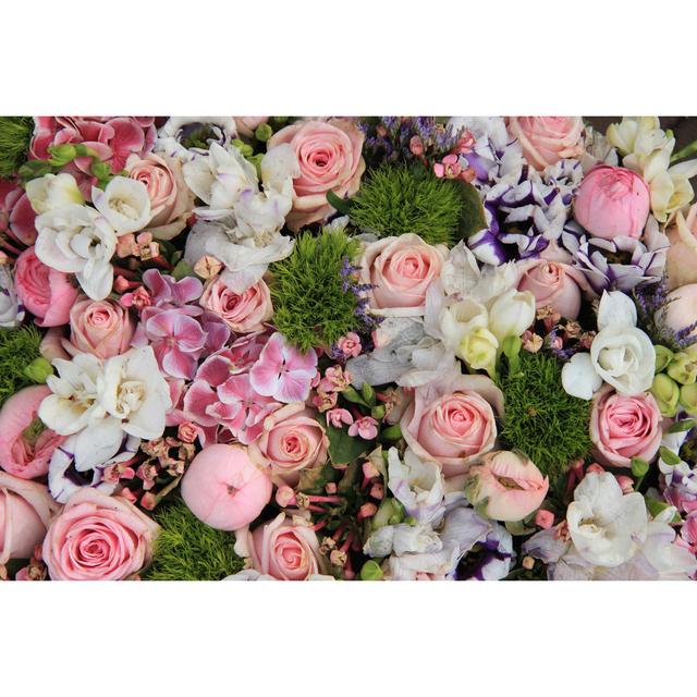 Mixed Wedding Flowers by Studioportosabbia - Wrapped Canvas Print Fairmont Park Size: 61cm H x 91cm W on Productcaster.