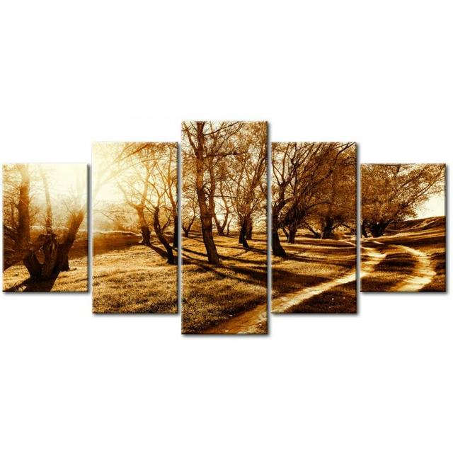 'Amber Orchard' Photograph Multi-Piece Image on Wrapped Canvas East Urban Home Size: 100 cm x 50 cm on Productcaster.