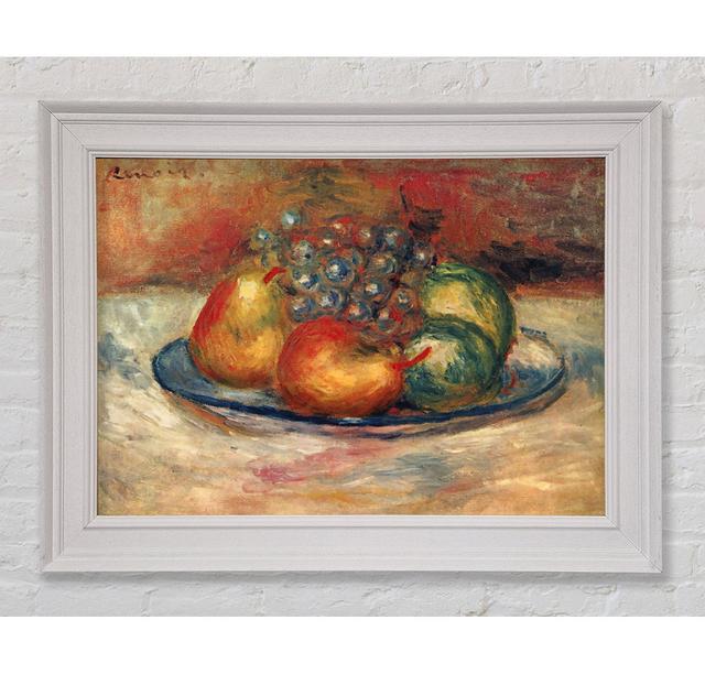 Renoir Still Life 1 Framed Print - Picture Frame Graphic Art on Canvas ClassicLiving Size: 29.7cm H x 42cm W x 8cm D, Format: White Framed Paper on Productcaster.