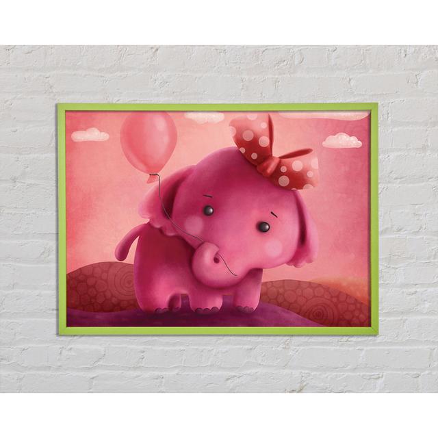 The Pink Elephant Balloon - Single Picture Frame Art Prints Maturi Size: 59.7cm H x 84.1cm W x 2cm D on Productcaster.