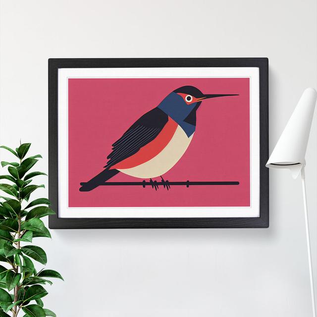 Robin Bird Abstract Vol.3 - Single Picture Frame Print 17 Stories Frame Colour: Black Framed, Size: 34cm H x 46cm W x 2cm D on Productcaster.