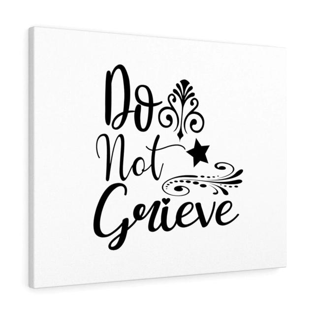 Do Not Grieve - Wrapped Canvas Typography Blue Elephant Size: 61cm H x 76cm W on Productcaster.