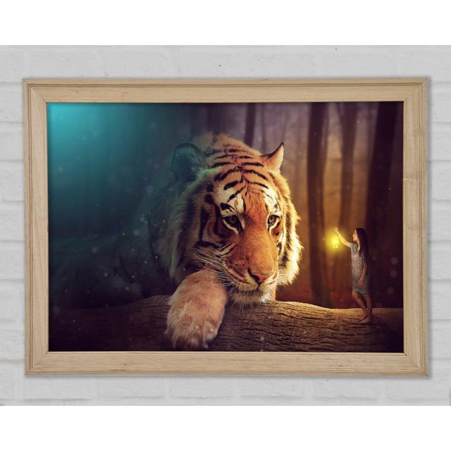 Visiting The Tiger Woman - Single Picture Frame Art Prints Bloomsbury Market Size: 59.7cm H x 84.1cm W x 1.5cm D on Productcaster.