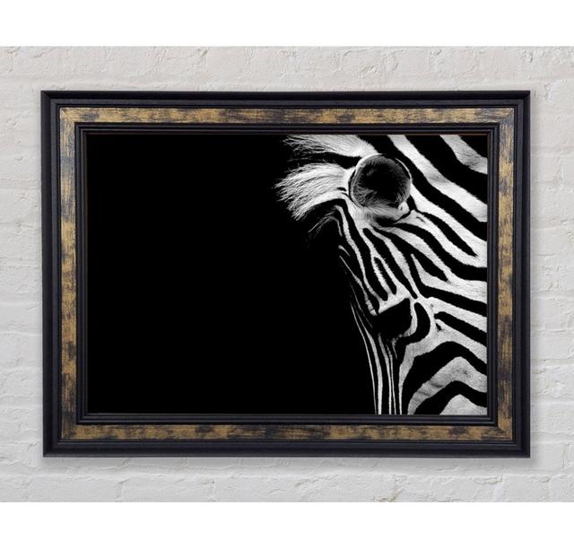 Sad Zebra - Single Picture Frame Art Prints Bright Star Size: 100cm H x 141.4cm W on Productcaster.