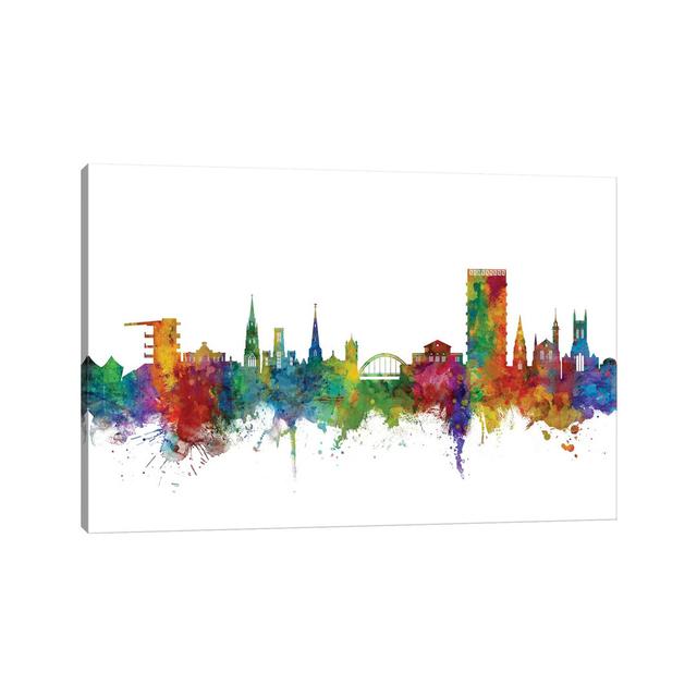 Cheltenham, England Skyline by Michael Tompsett - Wrapped Canvas Art Prints Latitude Run Size: 30.48cm H x 45.72cm W x 1.91cm D on Productcaster.