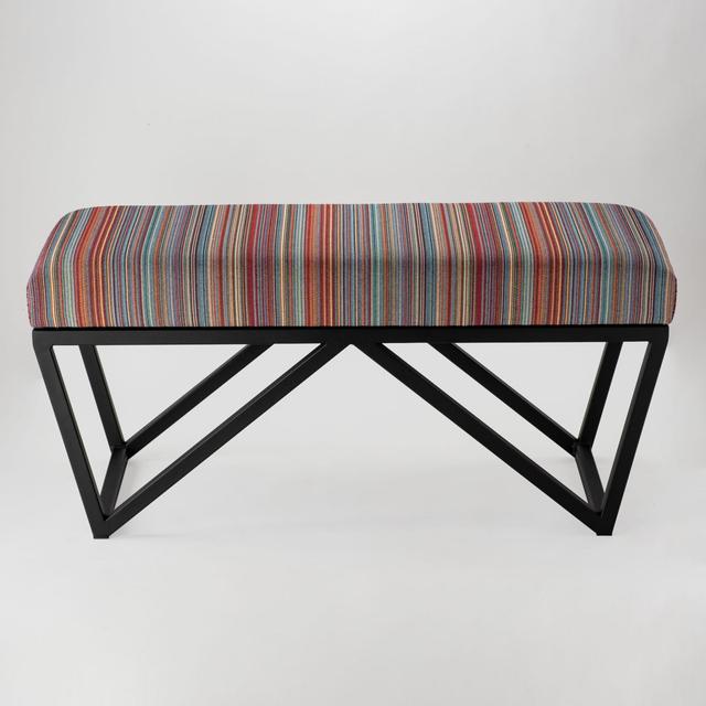 Cremont Upholstered Bench Longshore Tides Size: H45 x W80 x D35cm on Productcaster.