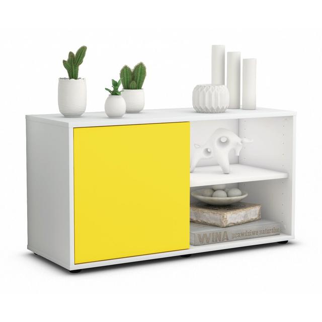 Jaren 91.80Cm W Combi Chest Latitude Run Body/Front colour: White/Yellow on Productcaster.