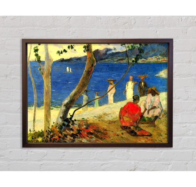 Beach Scene by Paul Gauguin - Single Picture Frame Art Prints on Canvas Bright Star Size: 59.1cm H x 84.1cm W x 3.3cm D on Productcaster.