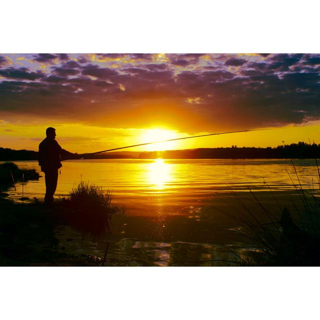 Fishing by Ultraones - Wrapped Canvas Photograph Latitude Run Size: 20cm H x 30cm W on Productcaster.