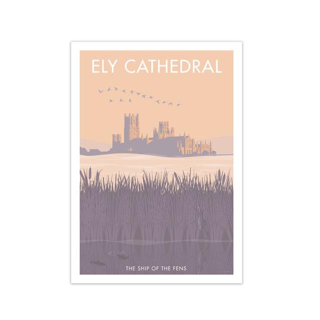 'Ely Cathedral' Graphic Art East Urban Home Frame Options: No Frame, Size: 42 cm H x 29.7 cm W x 1 cm D on Productcaster.