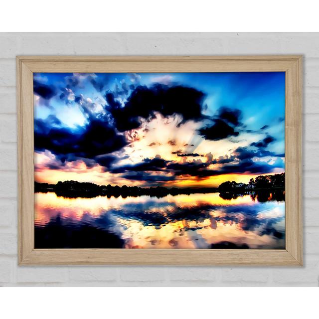 The Rays Of God Framed Print Highland Dunes Size: 84.1cm H x 118.9cm W x 1.5cm D on Productcaster.