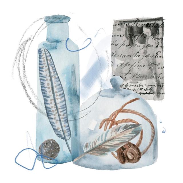 Message In A Bottle IV Highland Dunes Size: 51cm H x 51cm W on Productcaster.